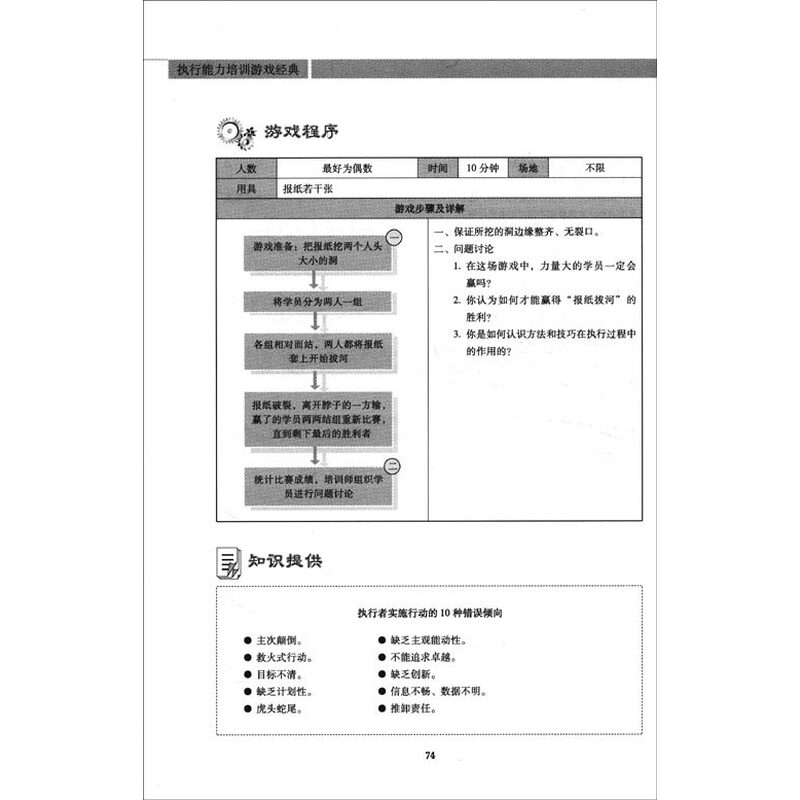 《执行能力培训游戏经典》(全琳琛)