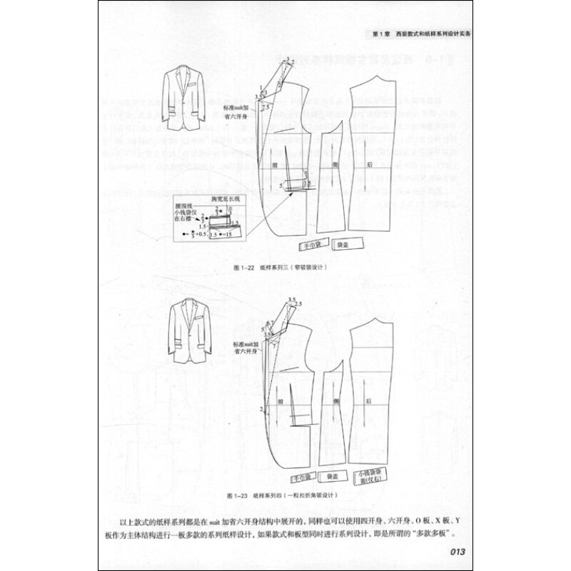 男装款式和纸样系列设计与训练手册