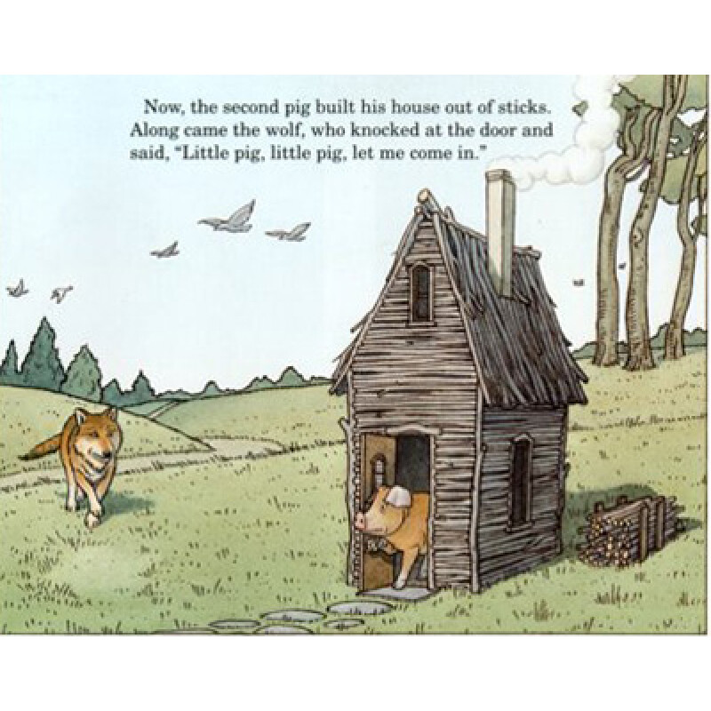 pigs in the river,crosstheriver thethreepigs三只小猪英文原版