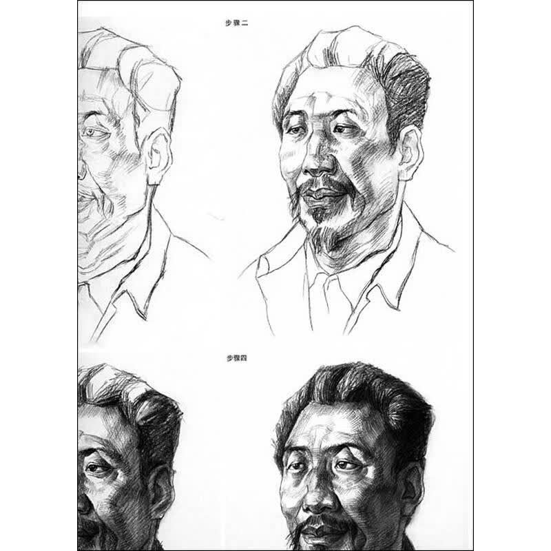 王友江:高考素描头像范画精选