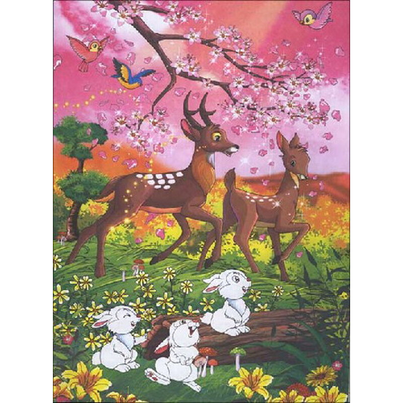 涂涂画画经典童话故事:小鹿斑比