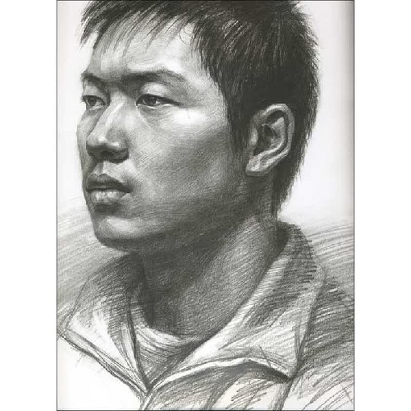 丁柏高考素描头像范画精选