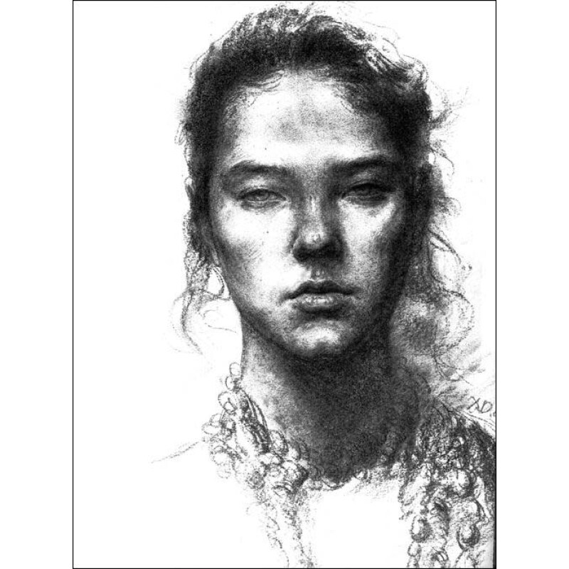 中国美术学院优秀教师作品精选:刘晓东人物头像; 刘晓东速写