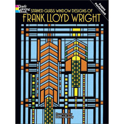 Stained Glass Window Designs of Frank Lloyd Wright(Dover Design Stained Glass Coloring Book)