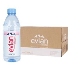 依云（evian）依云矿泉水法国进口小瓶饮用天然矿泉水 山泉水包装随机发 依云330ml*24瓶中文版包装随机发