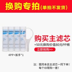 爱惠浦（Everpure） 前置PP棉滤芯套装10寸/5微米 净水器通用滤芯 买主滤芯换购PP棉