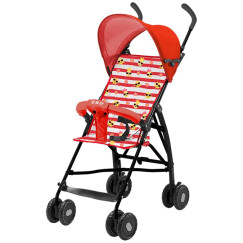 宝宝好旅游便携版婴儿手推车轻便时尚折叠简易四轮儿童伞车轻便款605红色