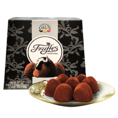 比利时进口 德菲丝（Truffes）松露型巧克力黑色传统系列 年货礼盒1000g