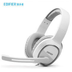 漫步者（EDIFIER）K815 头戴式立体声游戏耳机 电脑耳麦 绝地求生耳机 吃鸡耳机 办公教育 学习培训 白色