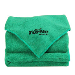 龟牌（Turtle Wax） 洗车毛巾擦车巾无痕40*40 (3条装）汽车车用专用抹布吸水加厚