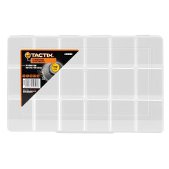 拓为（Tactix）18格塑料整理盒 乐高零件工具小收纳箱柜  320006 