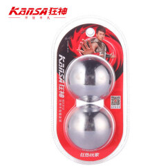 狂神手指健身球腕力球握力球重力球臂力球 健身器材不锈钢把玩KS1212
