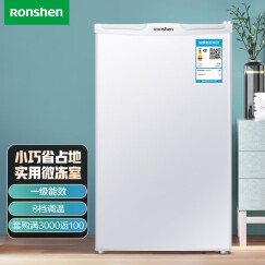 容声（Ronshen）101升单门冷藏微冷冻小型迷你冰箱一级能效节能低噪家用租房宿舍客厅冰箱BC-101KT1