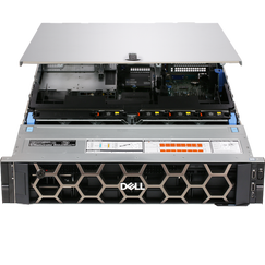 戴尔DELL R740\R740XD服务器主机2U机架式文件视频存储虚拟化GPU深度学习服务器 R740 6230R*2/双电/X520/ 8G*4/2T SAS*3/H330