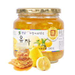 全南 韩国进口 蜂蜜柚子茶饮品 580g 小规格 原装进口 蜂蜜水果茶 早餐 酸甜果酱 维c冲泡