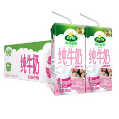 Arla 爱氏晨曦 德国原装进口 营养早餐 健身代餐 3.6g蛋白质 120mg原生高钙 脱脂纯牛奶 200ml*24 整箱装