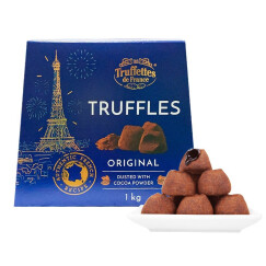 乔慕（Truffles）进口原味松露形代可可脂巧克力礼盒1000g送女友礼物临期