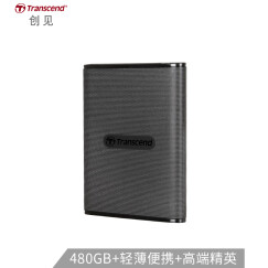 创见(Transcend)480G USB3.1移动固态硬盘ESD220C系列防刮耐磨 时尚轻薄 支持OTG移动设备