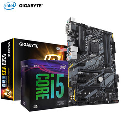 英特尔(Intel)酷睿i5 8400/9400F盒装处理器cpu主板套装显卡内存条台式机电脑硬件 技嘉 B360大板 i5 9600KF六核【3.7GHz 不带集显】