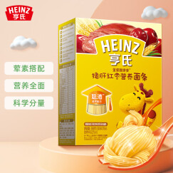 亨氏 (Heinz) 金装智多多猪肝红枣宝宝面条336g（婴儿面条 辅食）