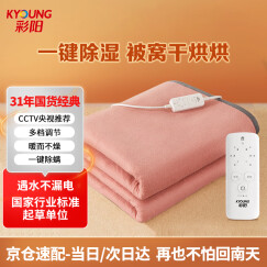 彩阳 电热毯单人床电褥子1.5*1.2米定时除螨控温自动断电学生毯子