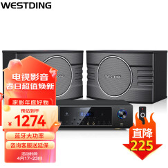 威斯汀（WESTDING）【已售6.2万单】家庭ktv音响套装唱歌全套设备家庭影院专业卡拉ok家用客厅音箱 108音响套装（标准版）