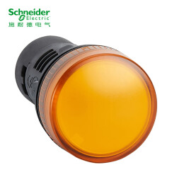 施耐德LED指示灯 XB2 LED型 黄色 安装直径22mm 24VAC/DC XB2BVB5LC 指示灯