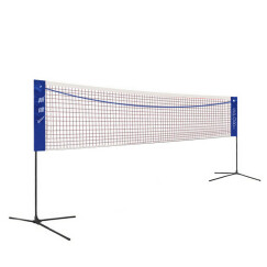 靓健靓健便携式羽毛球网架/网柱羽毛球架子高可调5.1米标准单打含球网