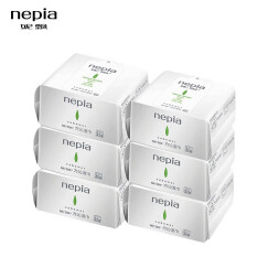 妮飘（Nepia）湿巾方沁抽取式卫生湿巾家用替换独立包装32抽*6包