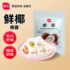 展艺 烘焙原料 椰蓉椰丝 椰奶椰子丝奶油小方糕点装饰 100g