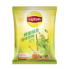 立顿Lipton 蜂蜜绿茶固体饮料500g 速溶茶粉袋装 茶叶