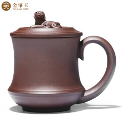 金镶玉 宜兴紫砂杯 茶杯水杯茶具办公杯带内胆过滤泡茶杯 卧虎藏龙400ml