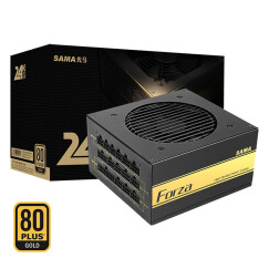 先马（SAMA）金牌500W模组版 电脑主机箱电源 80PLUS金牌/全模组/单路+12V/宽幅/固态电容/扁线材)