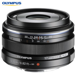 奥林巴斯（OLYMPUS）M.ZUIKO DIGITAL 17mm F1.8 广角定焦镜头 微单镜头 黑色 等效34mm
