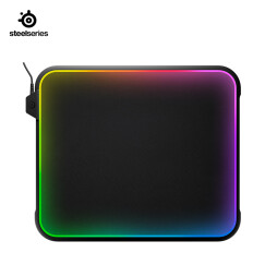 赛睿 (SteelSeries)QcK Prism 赛博朋克2077合作外设品牌 全彩RGB灯效 树脂/纤维双面设计电竞鼠标垫
