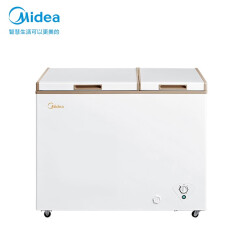 美的(Midea)200升 双温双箱冷柜 家用商用冰柜 一级能效 冷冻冷藏卧式冰箱 BCD-200DKM(E)