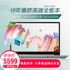 联想2019全新款L340丨八代酷睿I7-8565U超高性能笔记本电脑15.6设计学生游戏商务办公本 八代四核i7丨8G内存 1T+256G固态 升级 MX230 2G独显 W10银色 2019全新升