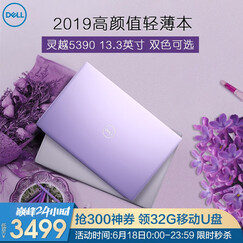 【13.3英寸新品发售】戴尔(DELL)灵越5390金属超极本轻薄超薄商务学生女笔记本电脑游戏 熏衣紫【72%高色域】 【标准版】8.5代酷睿/4G/256G全固态