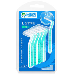 固特齿 牙线刷牙签刷齿间剔牙L型弯柄10支装0.7-1.5mm可选一次性清洁牙签口腔护理家庭装 3s-1.0mm【10支】