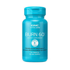 GNC健安喜 瓜拉纳片Burn60*60粒/瓶 辅助控制体重 加速能量代谢 海外原装进口