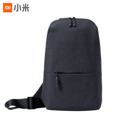 小米（MI）多功能都市休闲胸包 男单肩包斜跨包 可容纳7英寸平板电脑 深灰色