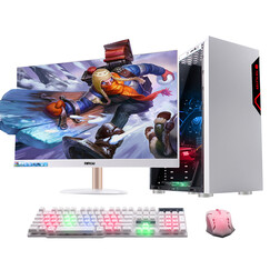 铭速24英寸无边框AMD四核760K/GTX960独显网吧级游戏主机组装电脑高端主机整机 玩家主机+24寸无边框显示器+键盘鼠标LED风扇 740/8G/500G/GTX750独显