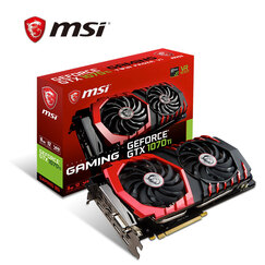 微星(MSI)GeForce GTX 1070 Ti GAMING 1607-1683MHZ 256BIT 8GB GDDR5 PCI-E 3.0 旗舰红龙 吃鸡显卡
