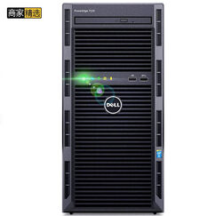 戴尔(DELL) T130 小型塔式服务器主机箱 非热插拔(T110升级版) 至强 E3-1220V6| 290W电源 16G*2/H330/128G*2/1T *2