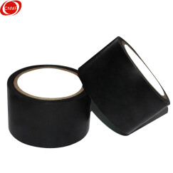 谋福CNMF警示胶带 地板胶带斑马线胶带 PVC隔离带 超宽10厘米黑色