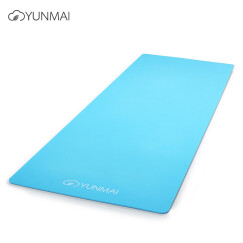 云麦(YUNMAI)瑜伽垫 健身垫 防滑吸汗加宽加厚 蓝灰色