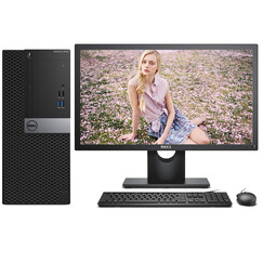戴尔(DELL) Optiplex 7060MT 戴尔商用台式电脑 性能级I7六核 极速傲腾加速内存 带21.5英寸LED显示器-SE2216H i5-7500 4G 1T 2G独显 DVDRW