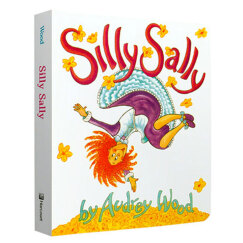 倒着走的女孩 Silly Sally Board Book  英文进口原版