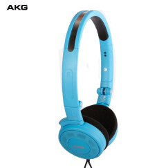 爱科技（AKG）K420LE 耳机头戴式 折叠便携式音乐耳机 通用 重低音手机耳机 浅蓝色