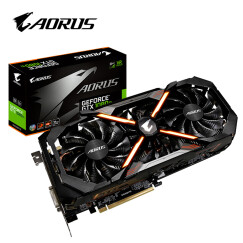 技嘉(GIGABYTE)AORUS GeForce GTX 1080Ti 1569-1683MHz/11010MHz 11G/352bit绝地求生/吃鸡显卡